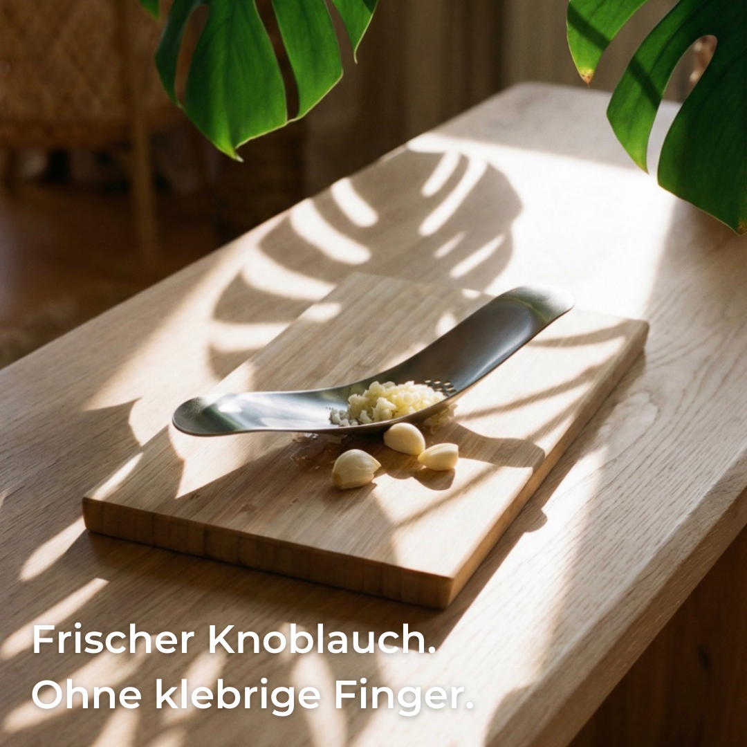 Zoqa® Premium Knoblauchwippe aus Edelstahl